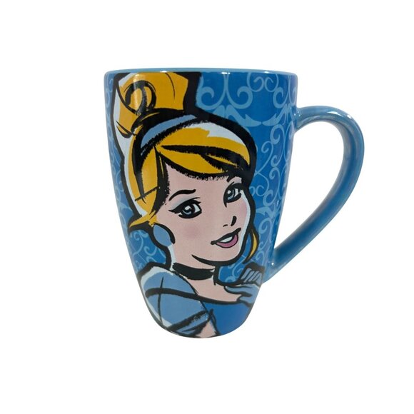 Cinderella Blue Coffee Mug Disney Park Ceramic 16 oz It’s Hard To Wake Uo When … - Picture 3 of 13